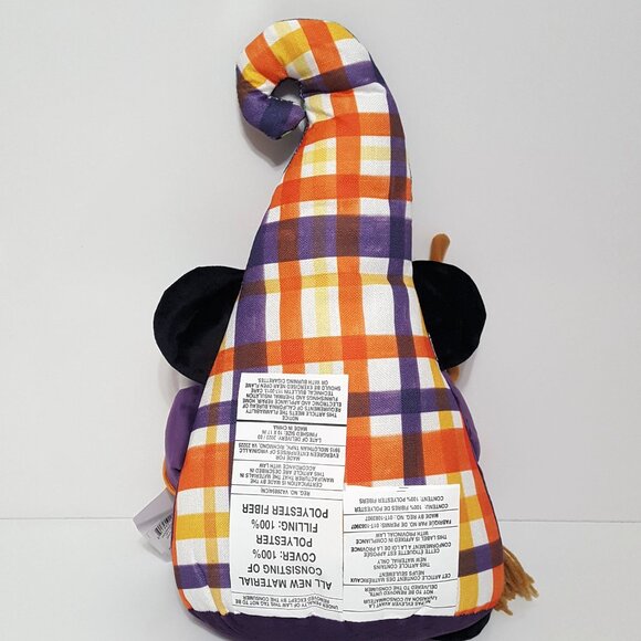 NEW RARE Evergreen Halloween Gnome Shaped Throw Pillow 10" x 17" - Picture 4 of 4